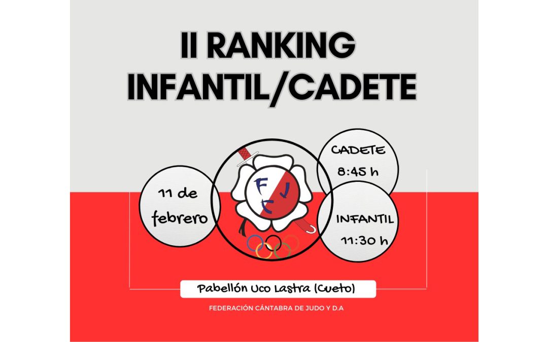 II Ranking Infantil/Cadete