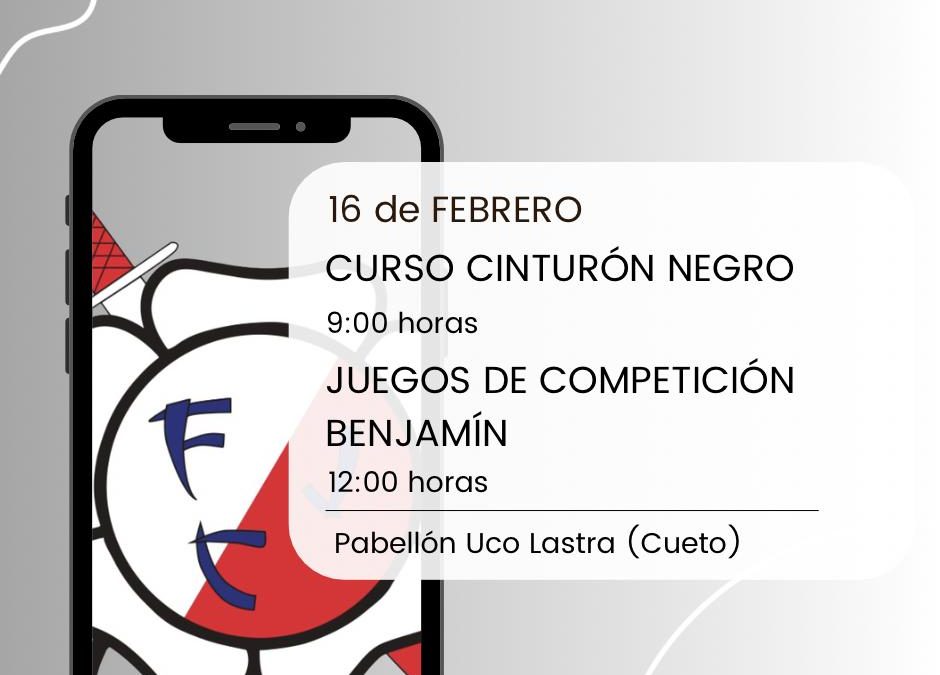 Curso Cinturón Negro/ Juegos de Competición Benjamín